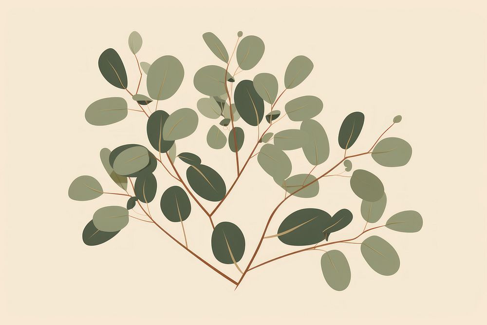 Eucalyptus pattern plant leaf. AI generated Image by rawpixel.
