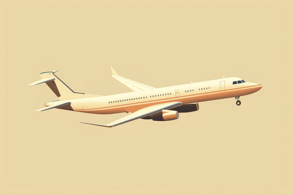 Aeroplane aircraft airliner airplane. AI generated Image by rawpixel.