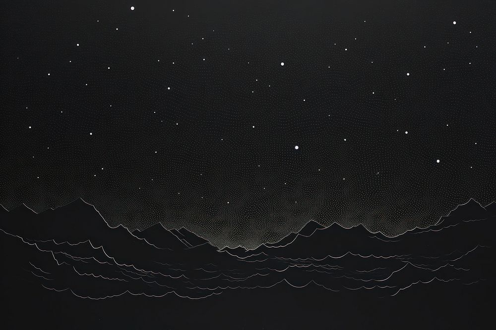 Dark space nature night constellation. AI generated Image by rawpixel.