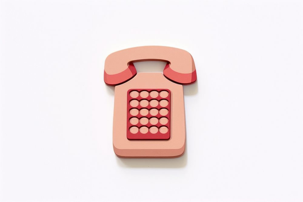 Phone icon white background electronics calculator. AI generated Image by rawpixel.