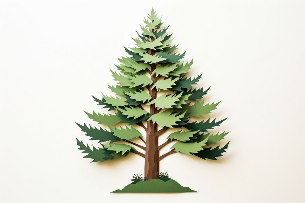 Pine tree christmas plant leaf. AI generated Image by rawpixel.