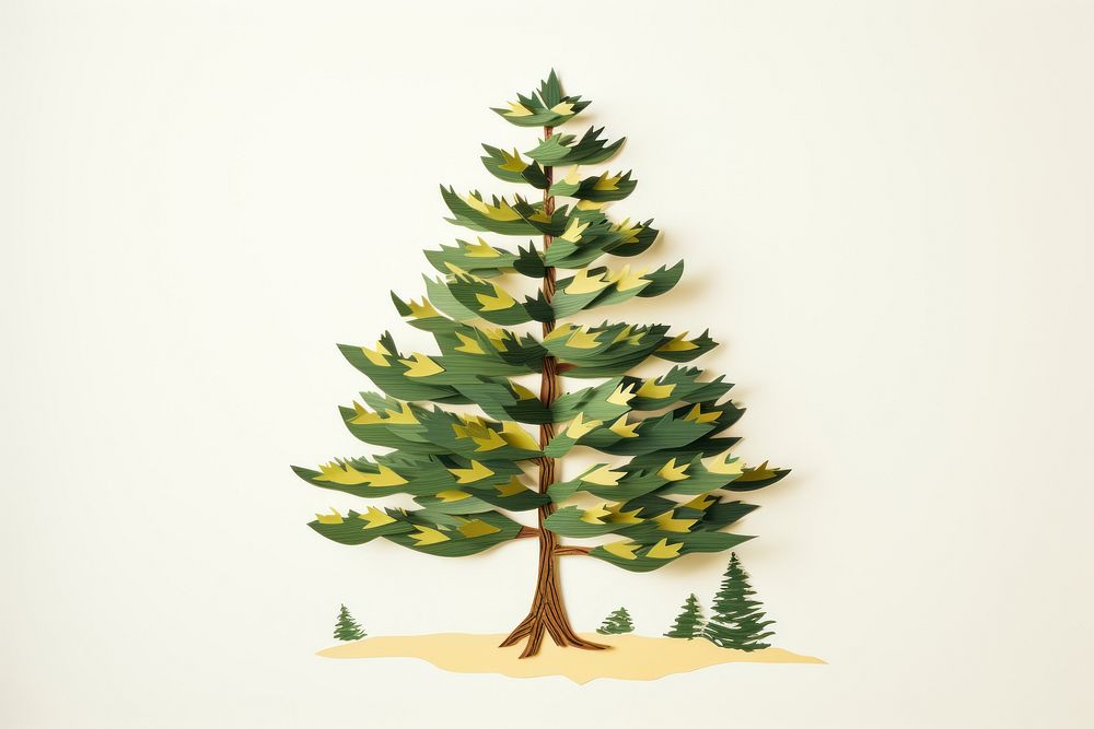 Pine tree christmas plant creativity. AI generated Image by rawpixel.