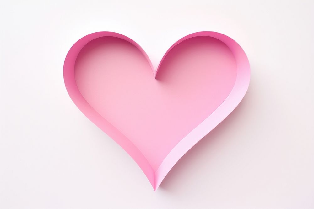 Pink heart white background circle purple. AI generated Image by rawpixel.
