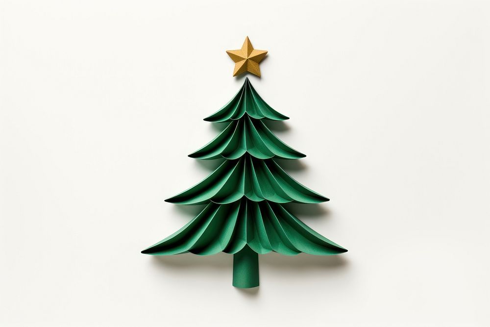 Christmas tree white background celebration decoration. 