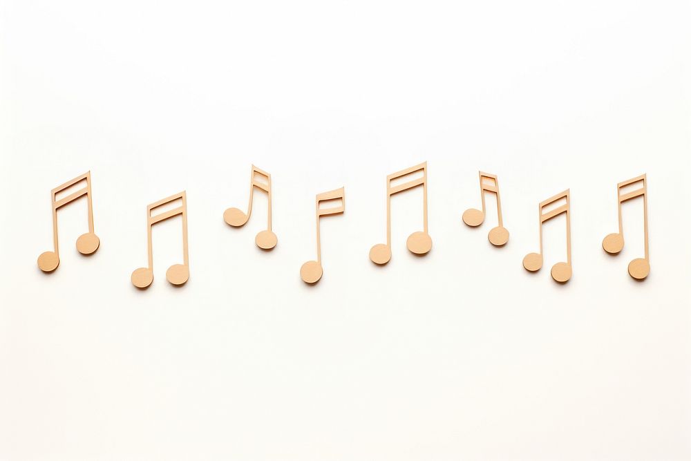 Number music text white background. AI generated Image by rawpixel.