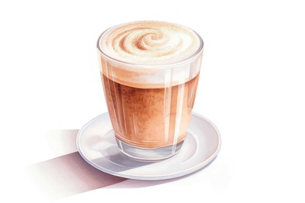 Cappuccino coffee latte drink. AI generated Image by rawpixel.