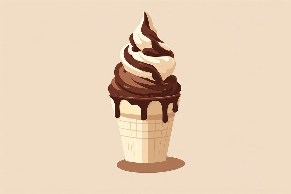Chocolate ice cream food dessert milkshake. AI generated Image by rawpixel.