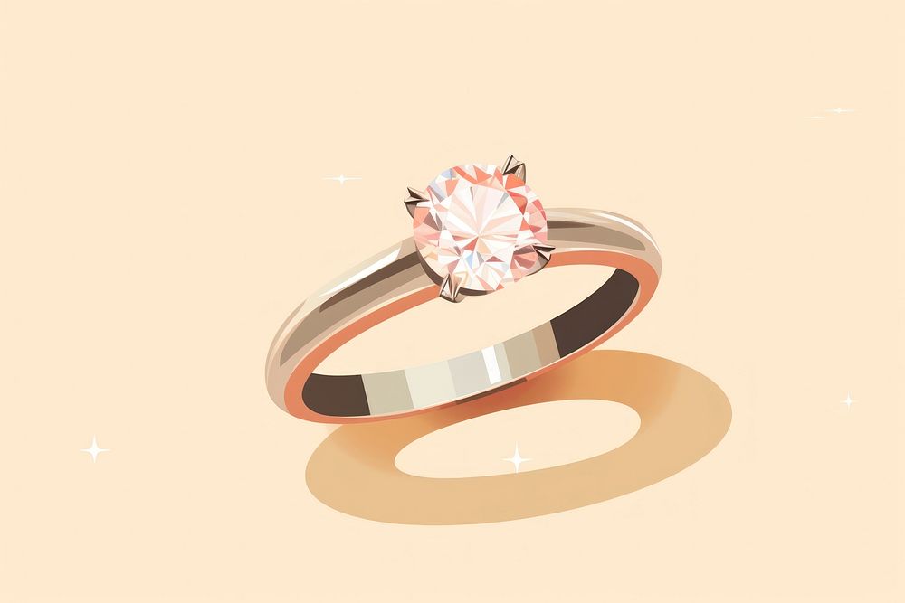 Diamond ring gemstone jewelry celebration.