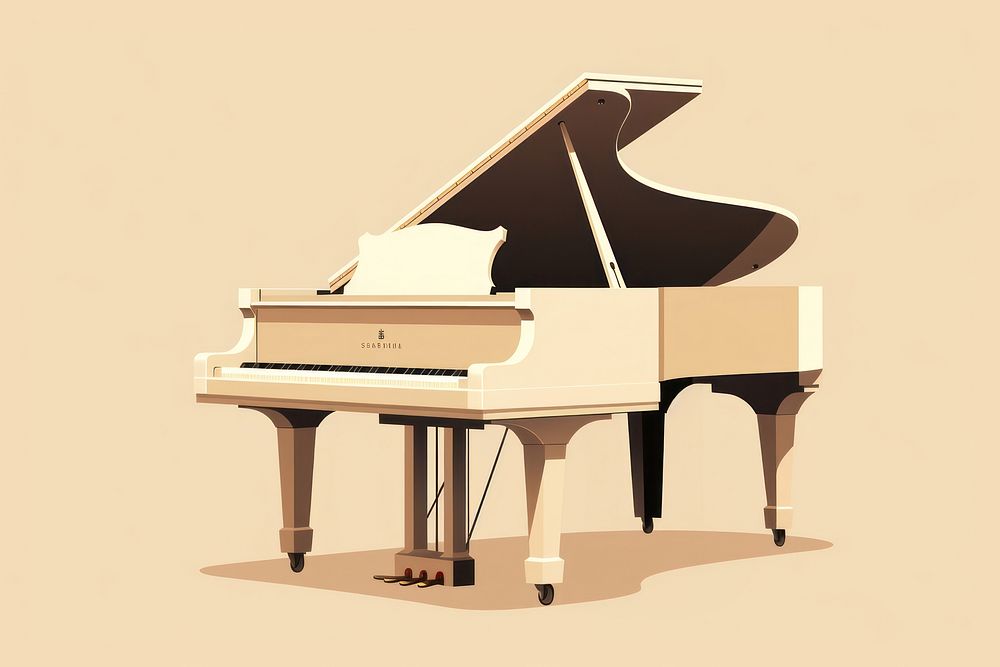 Piano keyboard harpsichord performance. AI generated Image by rawpixel.