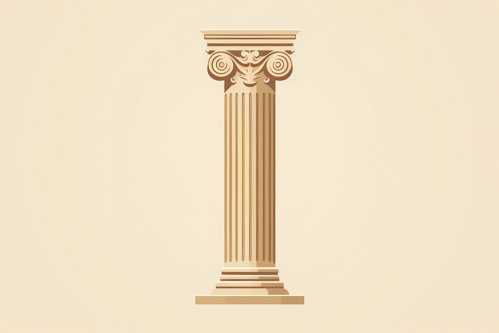 Roman column pillar architecture creativity colonnade. AI generated Image by rawpixel.