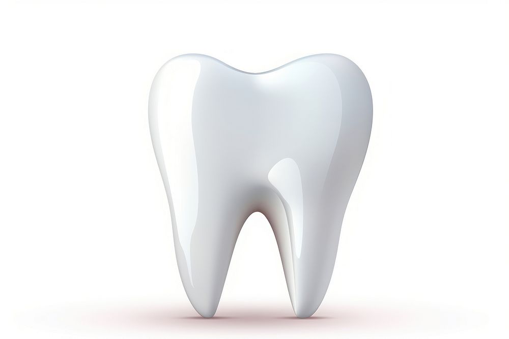 Tooth white white background porcelain. AI generated Image by rawpixel.
