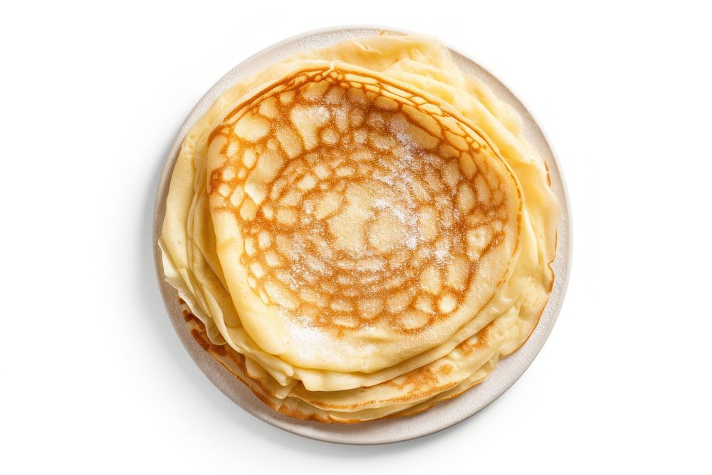 Crepe pancake plate food. AI generated Image by rawpixel.
