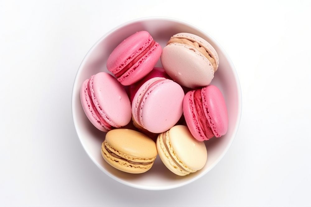 Macaron macarons plate food. AI generated Image by rawpixel.