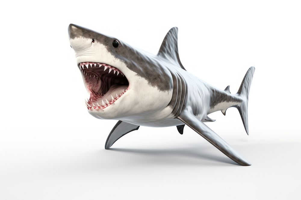 Animal shark fish aggression. AI generated Image by rawpixel.