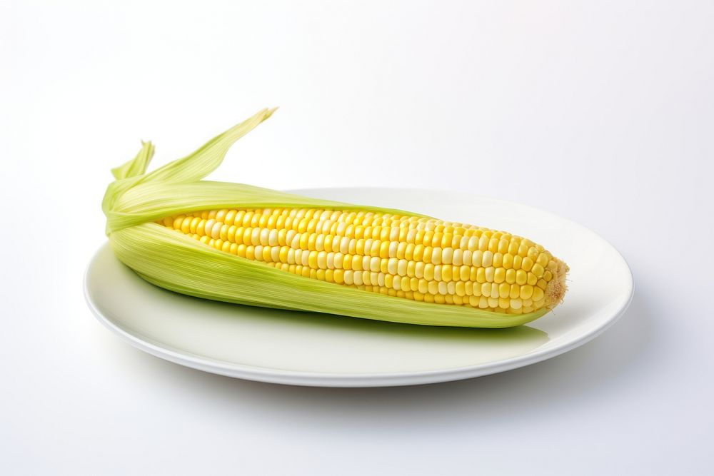Plate corn plant food. AI generated Image by rawpixel.
