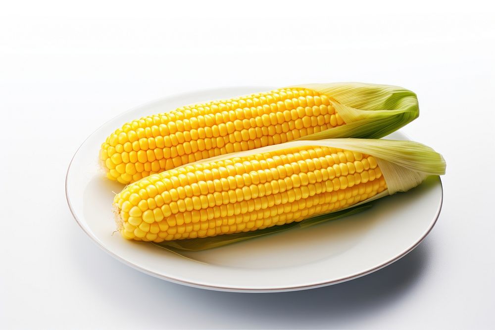 Plate corn plant food. AI generated Image by rawpixel.