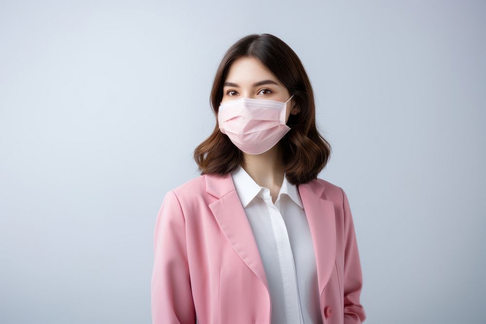 Medical mask adult woman protection. AI generated Image by rawpixel.