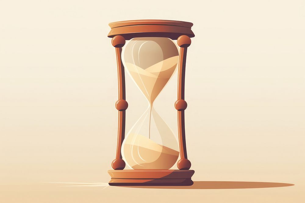 Hourglass furniture appliance deadline. AI generated Image by rawpixel.