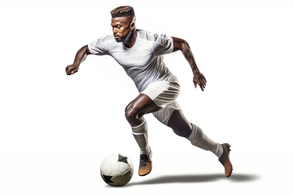 Football kicking sports adult. AI generated Image by rawpixel.