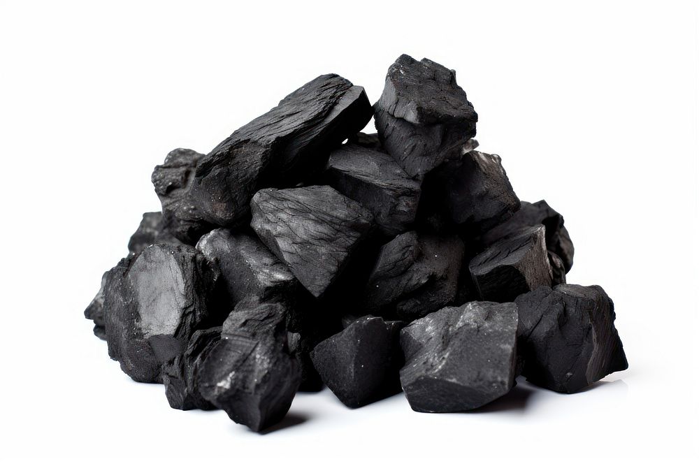 Anthracite black heap rock. AI generated Image by rawpixel.