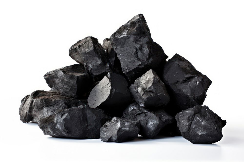 Mineral rock coal anthracite. 