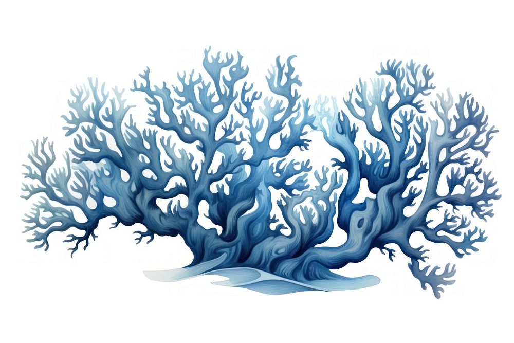 Coral drawing nature sketch. AI generated Image by rawpixel.