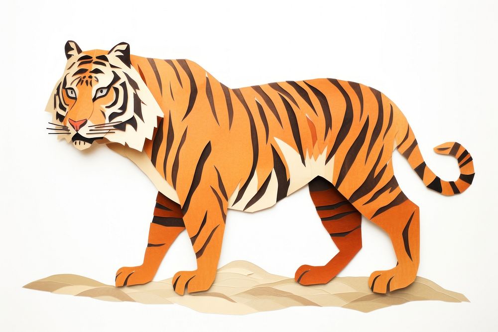 Prowling tiger wildlife animal mammal. AI generated Image by rawpixel.