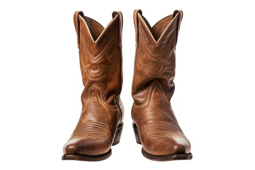 Cowboy boots footwear shoe white background. AI generated Image by rawpixel.