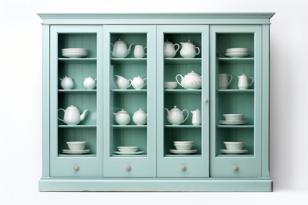 Cupboard sideboard furniture porcelain. AI generated Image by rawpixel.