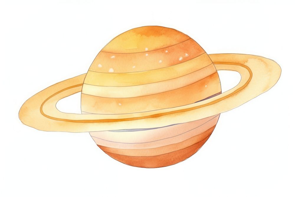 Saturn cartoon planet space. 