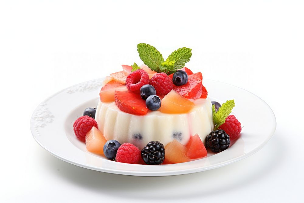 Dessert fruit berry cream. AI generated Image by rawpixel.