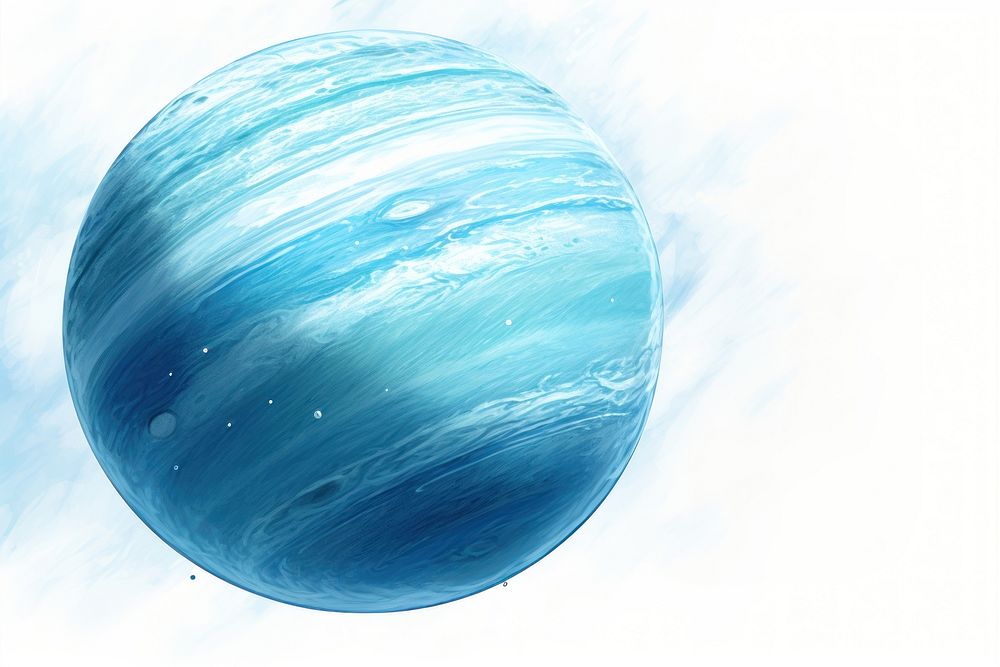 Planet uranus sphere space astronomy. AI generated Image by rawpixel.
