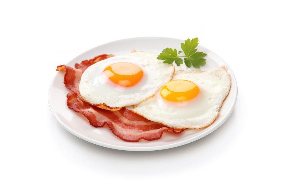 Plate food egg breakfast. AI generated Image by rawpixel.