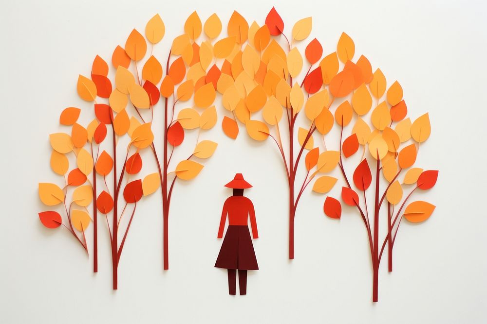 Autumn season plant leaf art. AI generated Image by rawpixel.