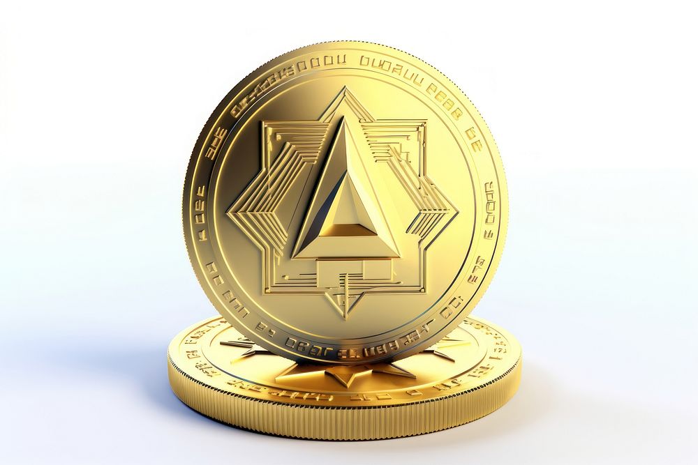 Crypto money gold coin. AI generated Image by rawpixel.