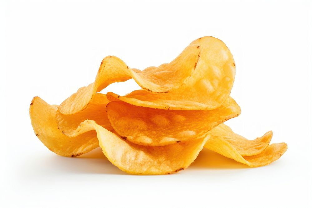 Crisps plant food white background. AI generated Image by rawpixel.