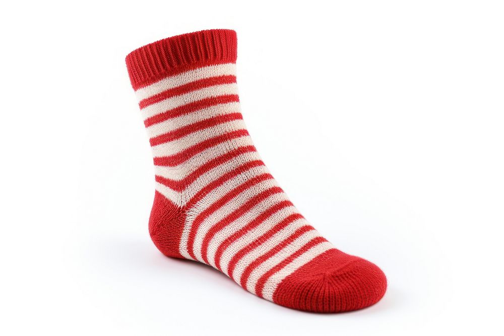 Sock white background clothing textile. AI generated Image by rawpixel.