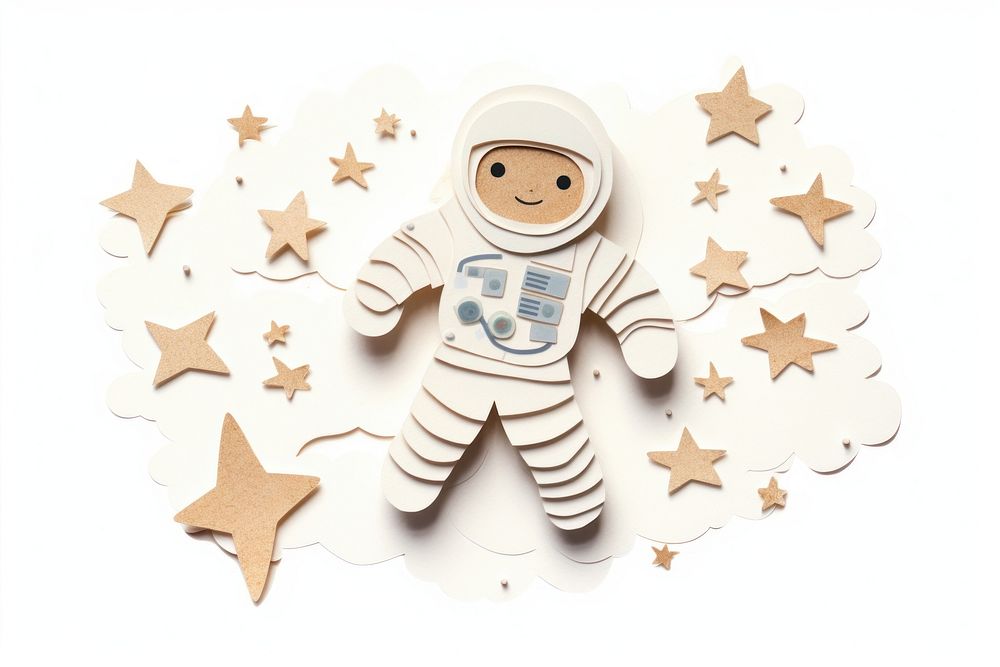 Floating astronaut cute representation celebration. AI generated Image by rawpixel.