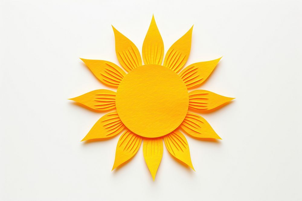 Orange yellow sun sunflower plant art. AI generated Image by rawpixel.