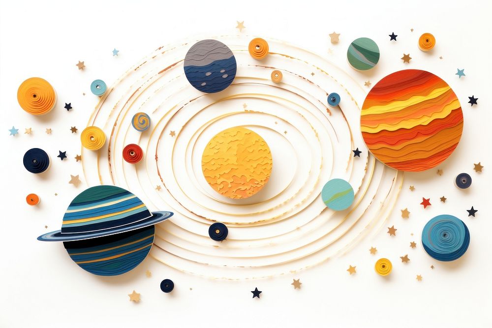 Solar system space creativity astronomy.