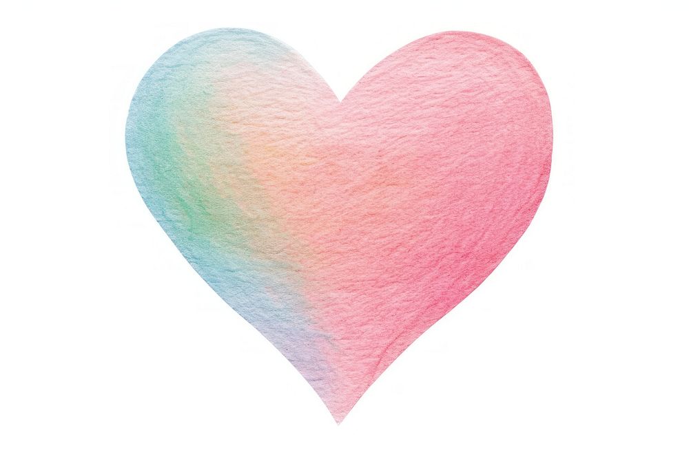 A heart backgrounds white background pastel colored. AI generated Image by rawpixel.