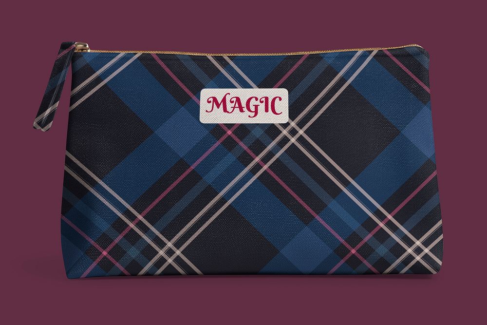 Makeup pouch mockup psd