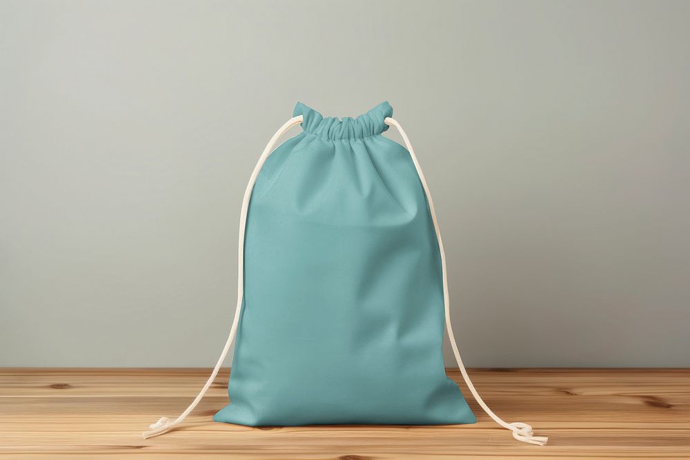 Pull string bag mockup, design psd