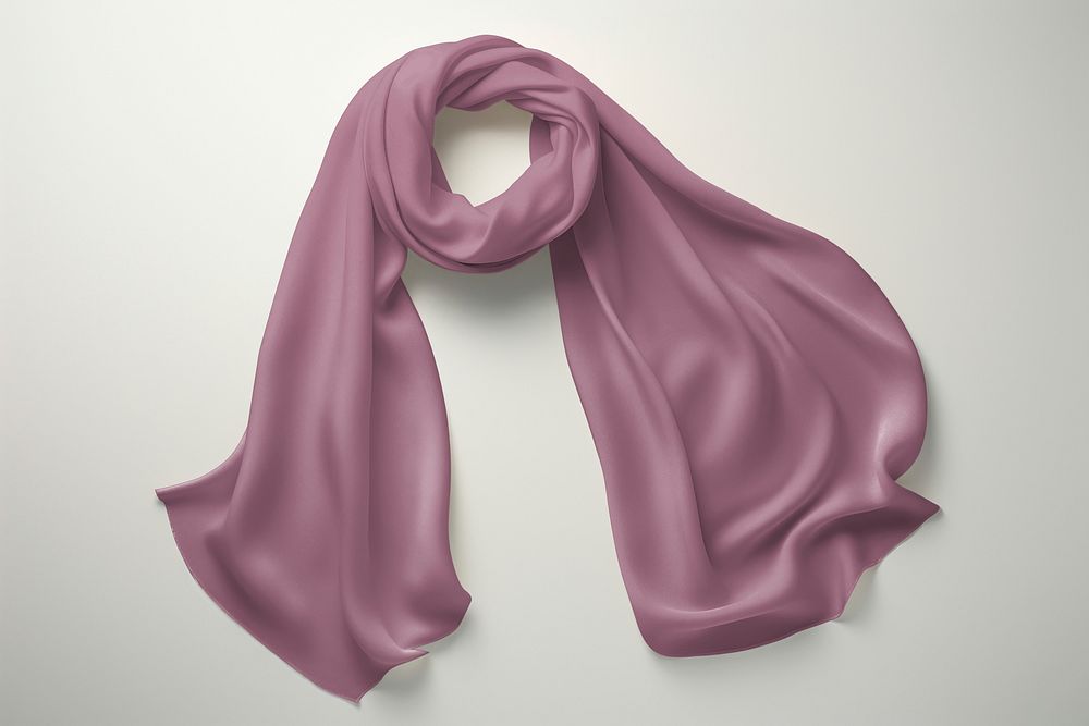 Silk scarf mockup, fashion psd