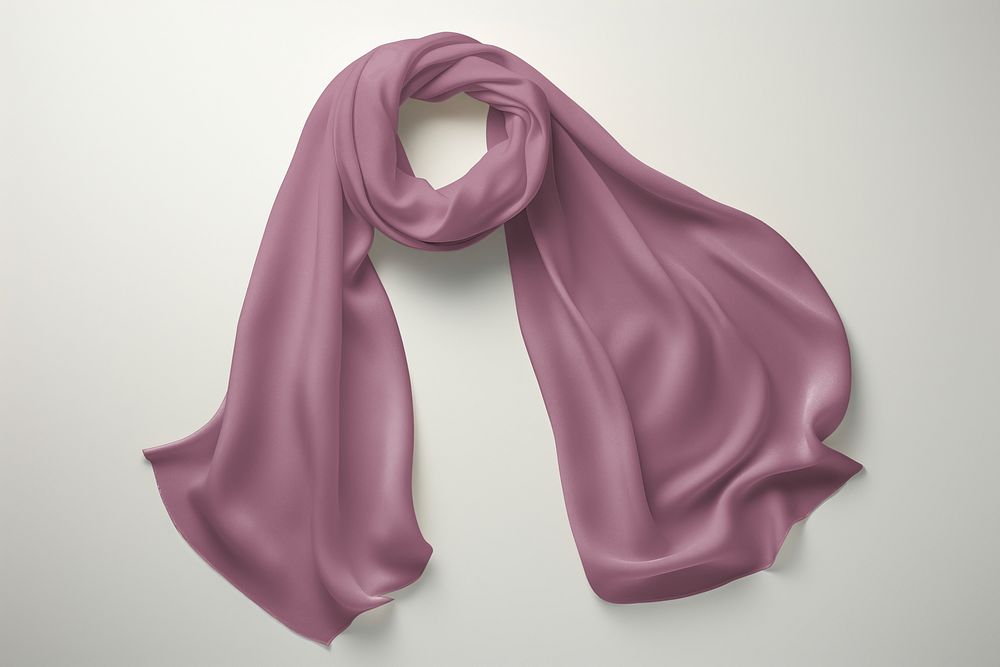 Pink silk scarf, women's fashion