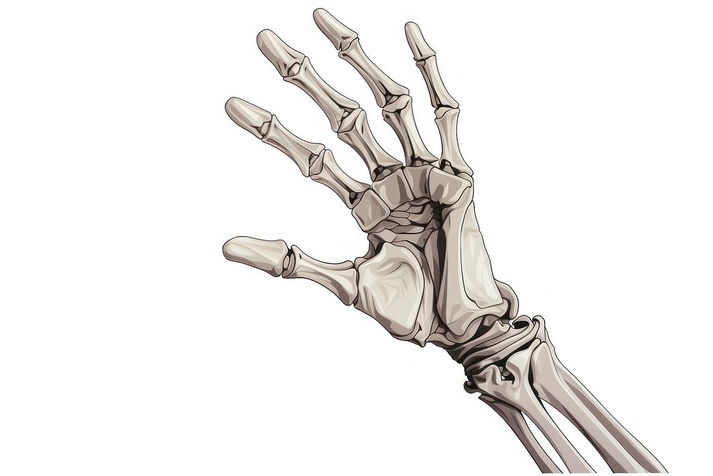 Skeleton hand electronics fracture hospital. AI generated Image by rawpixel.
