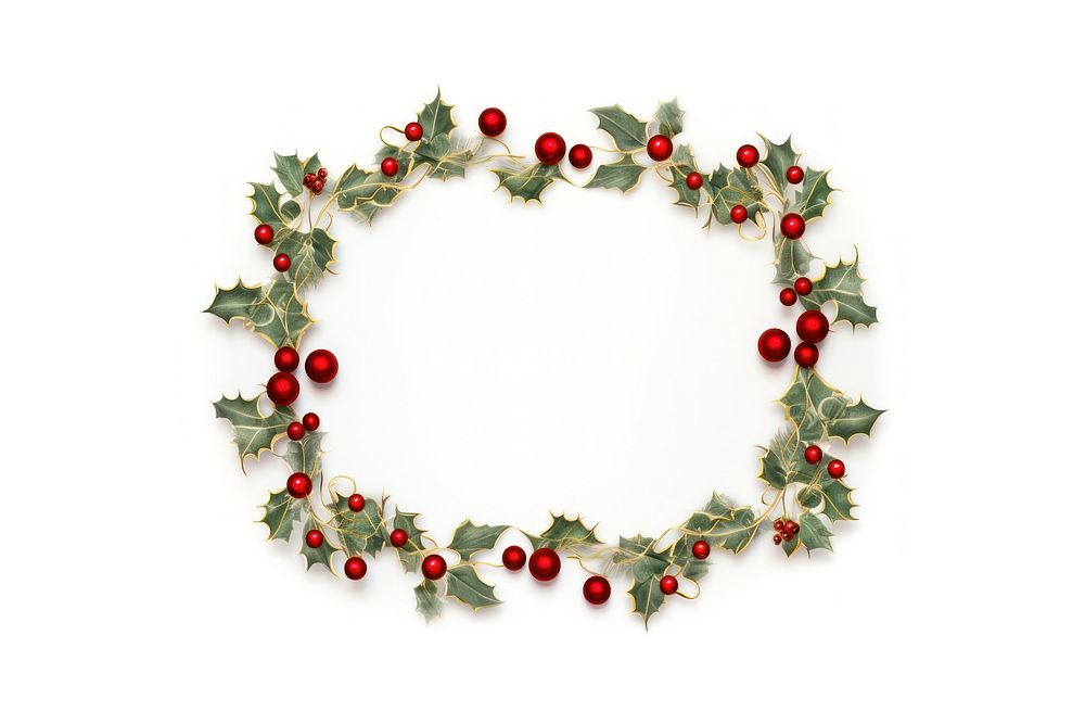 Christmas border christmas jewelry wreath. AI generated Image by rawpixel.