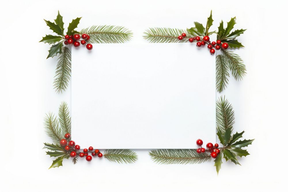 Christmas border christmas white background celebration. AI generated Image by rawpixel.