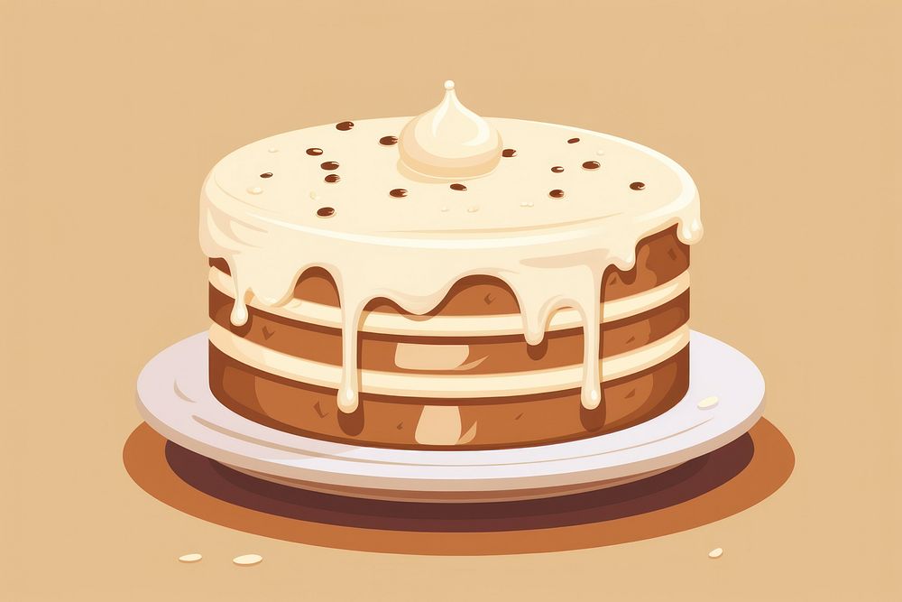 Blow cake dessert icing food. AI generated Image by rawpixel.