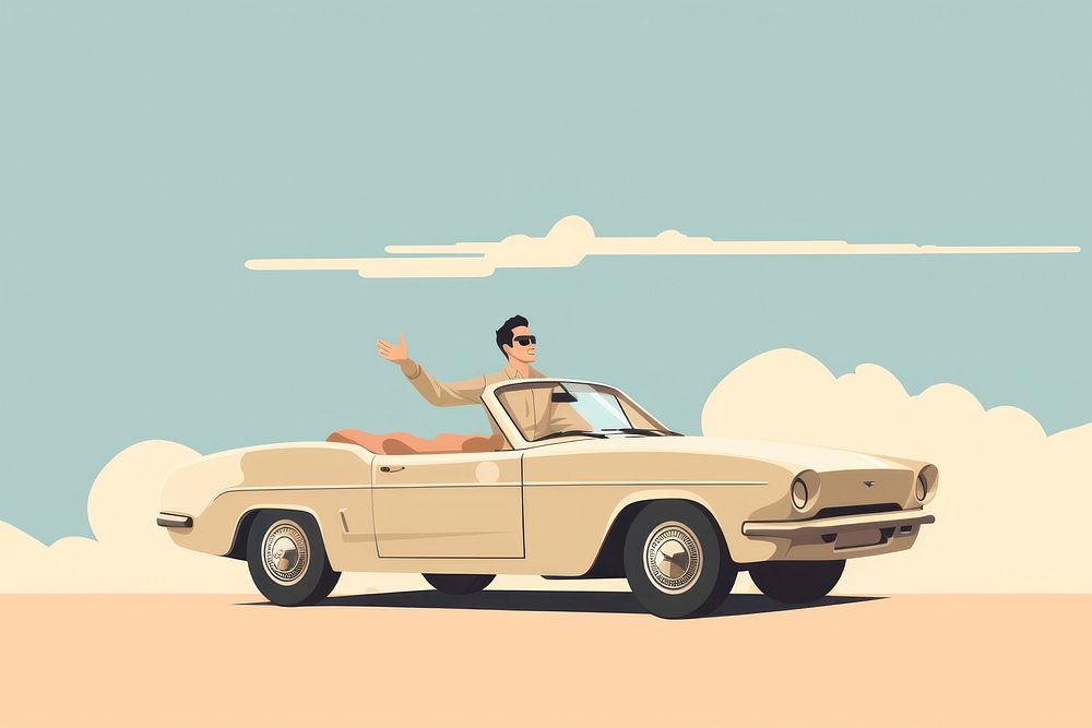 Drive a car vehicle adult transportation. AI generated Image by rawpixel.